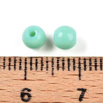 Opaque Solid Color Glass Beads GLAA-N007-4mm-A04-1