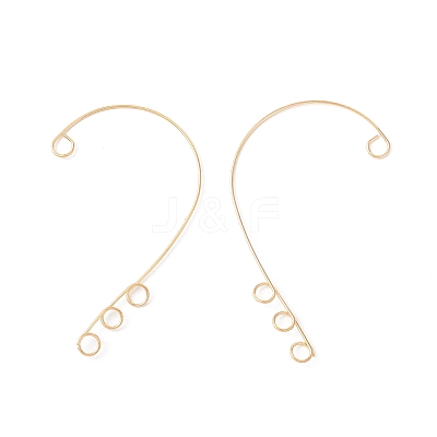 316 Stainless Steel Ear Cuff Findings Ion Plating(IP) X-STAS-H148-01G-1