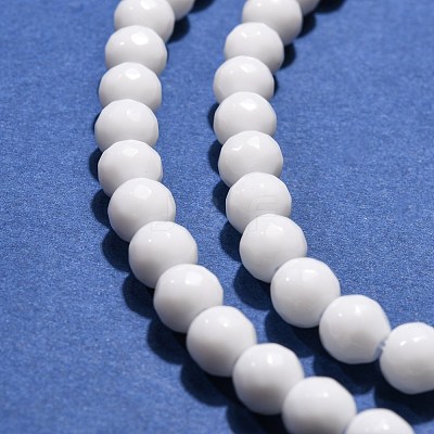Synthetic White Agate Beads Strands X-G-D419-6mm-01-1