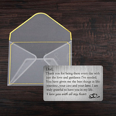 Rectangle 201 Stainless Steel Blank Thermal Transfer Wallet Card DIY-WH0252-006-1