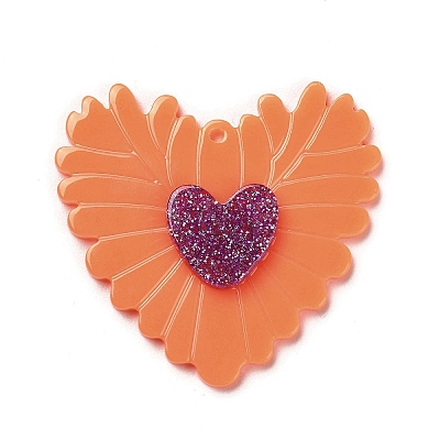 Opaque Acrylic Pendants SACR-A004-01A-1