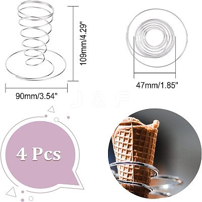 304 Stainless Steel Food Cone Diplay Stand DJEW-WH0018-21-1