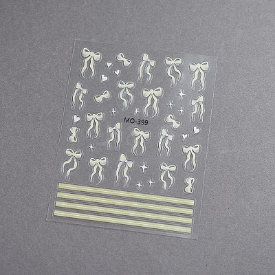 Bowknot Self Adhesive Nail Art Stickers Decals PW-WGDA9C4-04-1