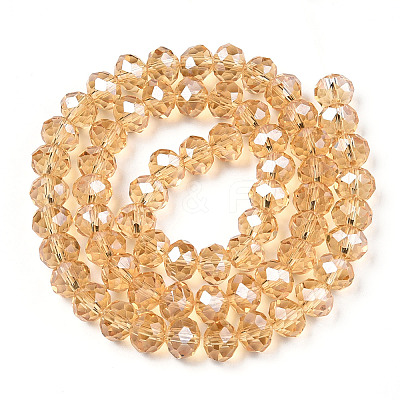 Electroplate Glass Beads Strands EGLA-A034-T10mm-A30-1