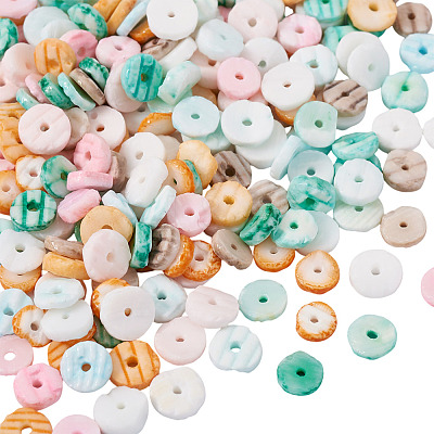 200Pcs 10 Colors Natural Shell Beads Strands BSHE-TA0001-19-1