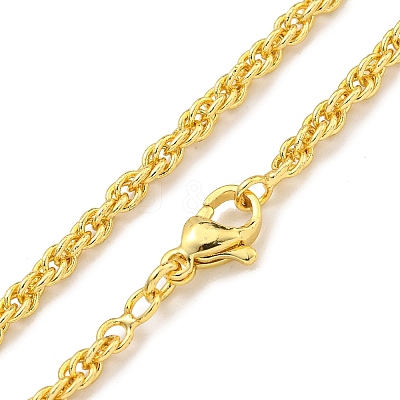 Brass Wheat Chain Necklaces for Women NJEW-G084-24G-1