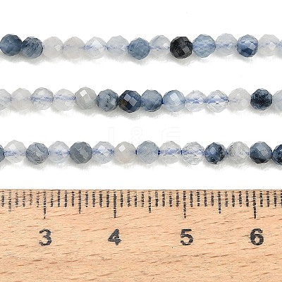 Natura Blue Rutilated Quartz Beads Strands GG-CBA3921-A05-3mm-1