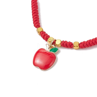 Alloy Enamel Charm Bracelets BJEW-JB12519-01-1