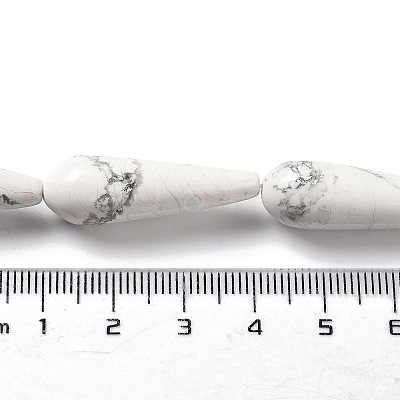Natural Howlite Beads Strands G-P528-H10-01-1