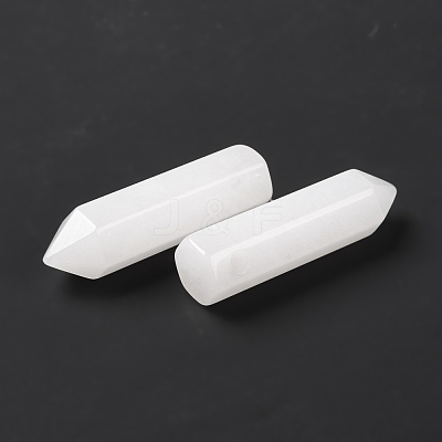Natural White Jade Pointed Pendants G-D460-01V-1