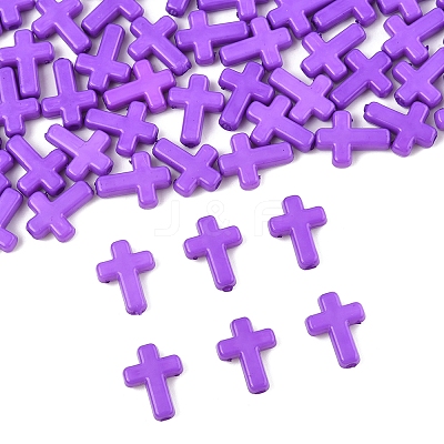 200Pcs Opaque Acrylic Beads SACR-FS0001-39D-1