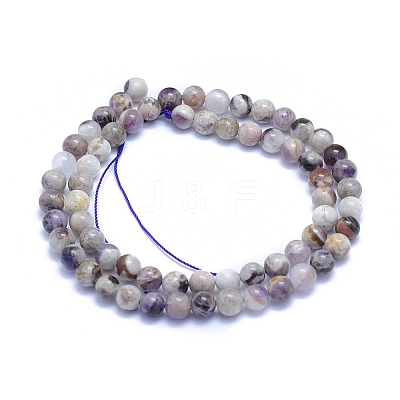 Natural Chevron Amethyst Beads Strands X-G-L552H-06A-1