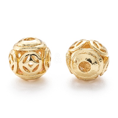 Alloy Hollow Beads PALLOY-P238-10G-RS-1