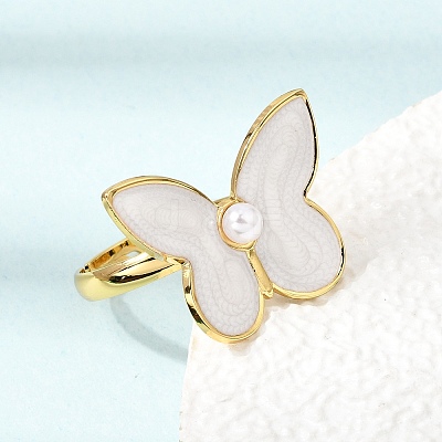 304 Stainless Steel Enamel Cuff Open Rings SA-CBA369F-04G-01-1