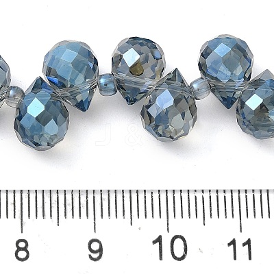 Electroplate Glass Beads Strands EGLA-D030-17L-1