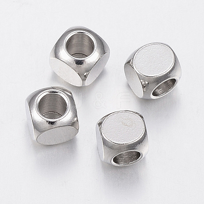 Tarnish Resistant 304 Stainless Steel Beads STAS-H426-02-5MM-1