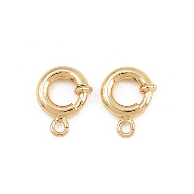 Brass Spring Ring Clasps KK-B157-06G-1