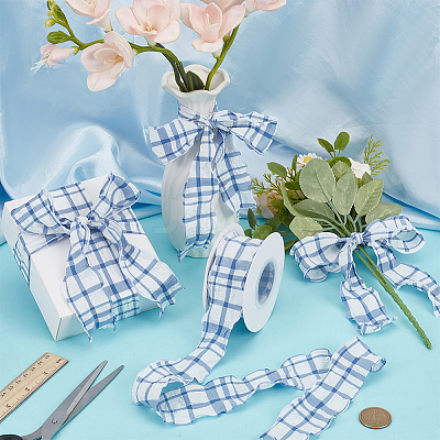 Polyester Ribbons SRIB-WH0011-354F-1