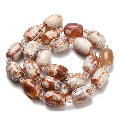 Natural Agate Beads Strands G-F811-B02-02A-1