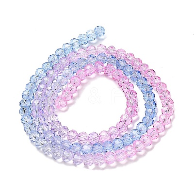 Transparent Painted Glass Beads Strands DGLA-A034-T3mm-A08-1