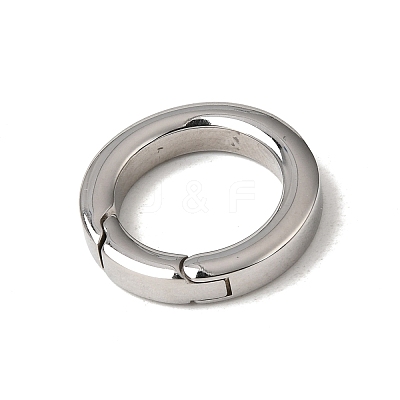 Tarnish Resistant 304 Stainless Steel Spring Gate Rings STAS-D070-01P-2-1
