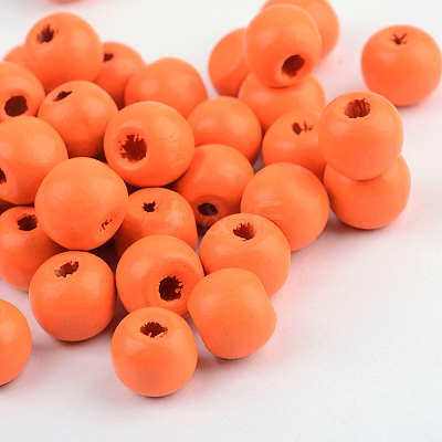 Natural Wood Beads WOOD-S662-9x10mm-A07-1