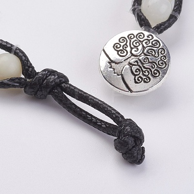 Natural Gemstone Wrap Bracelet BJEW-JB03613-1