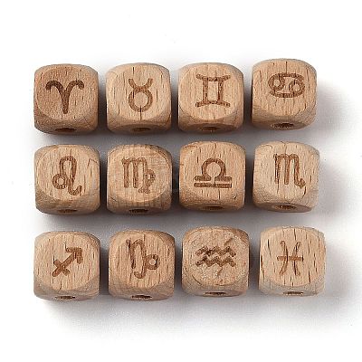 Natural Wood Constellation Beads LS-WOOD-M002-05-1