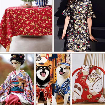 Cotton Fabric DIY-WH0671-216D-01-1