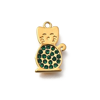 304 Stainless Steel Pendants STAS-Z160-08G-02-1