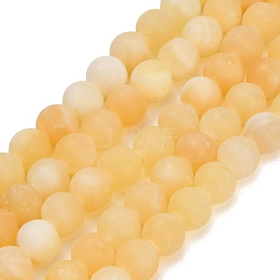 Natural Yellow Calcite Beads Strands GG-CBAA3AB-03-6mm-1