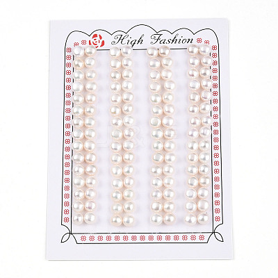 Grade 3A Natural Cultured Freshwater Pearl Beads PEAR-N018-3A-5560A-1
