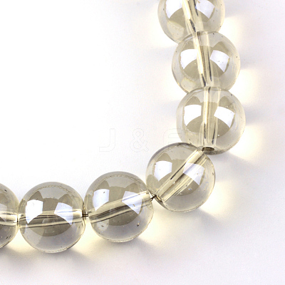 Electroplate Glass Beads Strands EGLA-Q062-8mm-A11-1