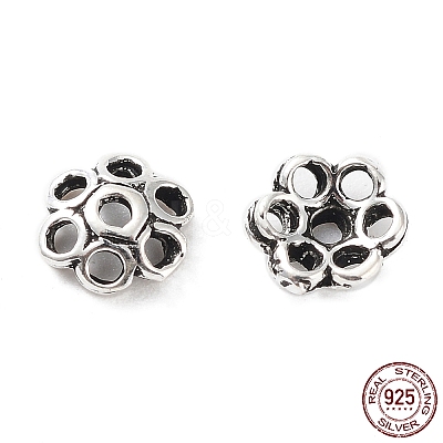 925 Sterling Silver Bead Caps STER-A041-07AS-1