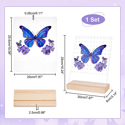 Transparent Acrylic Earring Displays NDIS-WH0015-01D-1