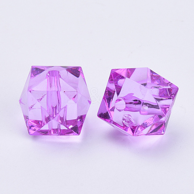 Transparent Acrylic Beads TACR-Q259-10mm-V48-1