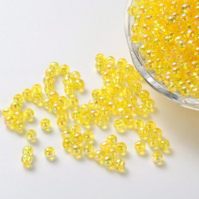 Eco-Friendly Transparent Acrylic Beads PL734-6-1