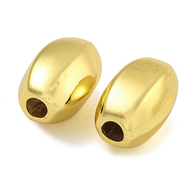 Rack Plating Brass European Beads KK-I718-31A-G-1