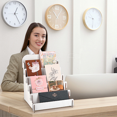 Plywood Laminated Shelf Display Case ODIS-WH0030-168-1