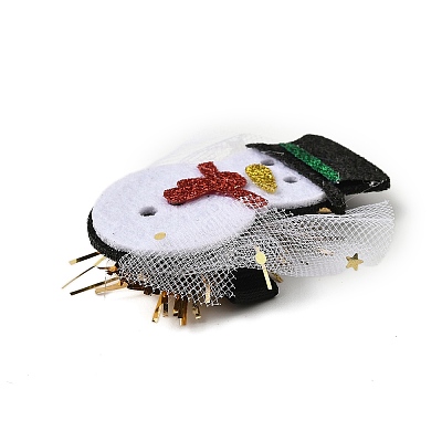 Christmas Theme Glitter Felt Fabric Alligator Hair Clip PHAR-U002-01B-1