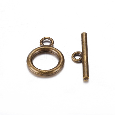 Tibetan Style Alloy Toggle Clasps X-MLF0273Y-1