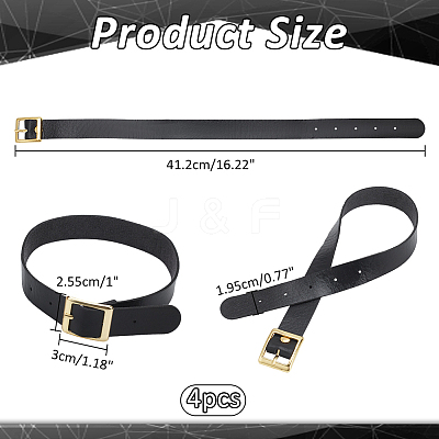 PU Leather Choker Necklaces with Alloy Clasp AJEW-WH0348-131A-1