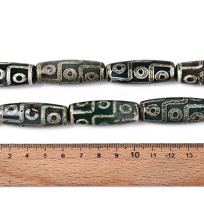 Tibetan Style dZi Agate Beads Strands G-N357-03A-01-1