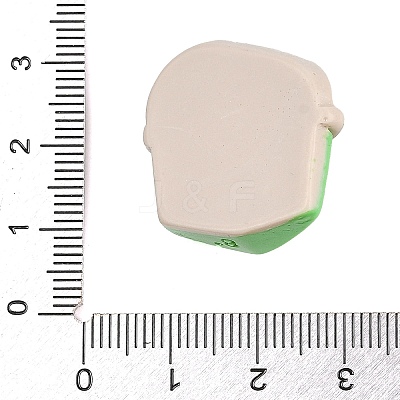 Environmental Protection Theme Opaque Resin Cabochons CRES-Z013-03D-1