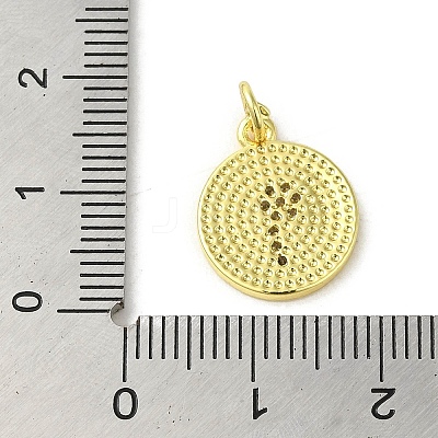 Brass Micro Pave Cubic Zirconia Pendants KK-M283-14C-01-1
