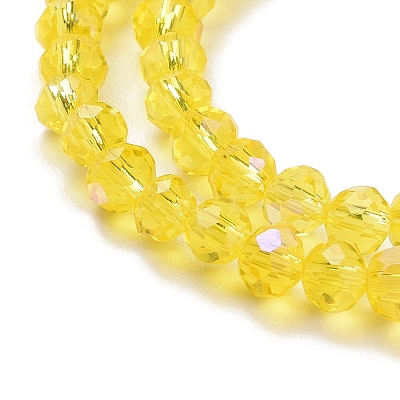 Electroplate Glass Beads Strands X1-EGLA-A034-T4mm-L02-1