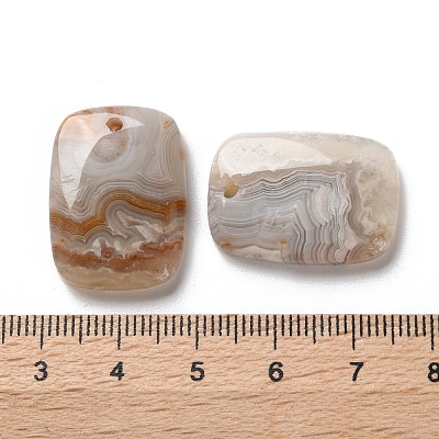 Natural Mexican Agate Pendants G-B123-06F-1