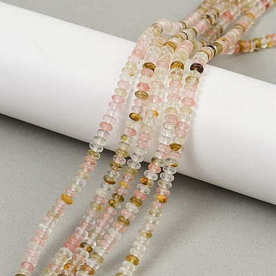 Watermelon Stone Glass Beads Strands G-U026-B02-4mm-1