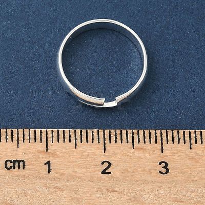 Adjustable Brass Finger Rings Components KK-K414-09S-1