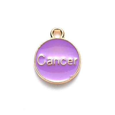Alloy Enamel Pendants ENAM-S124-01B-01D-1